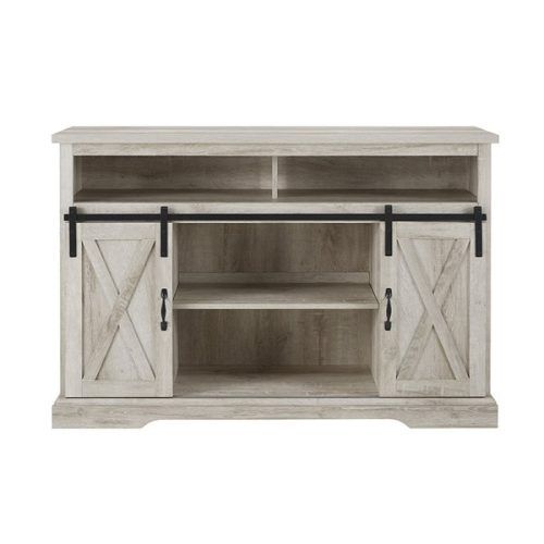 Walker Edison Farmhouse Tv Stands With Storage Cabinet Doors And Shelves (Photo 6 of 20)