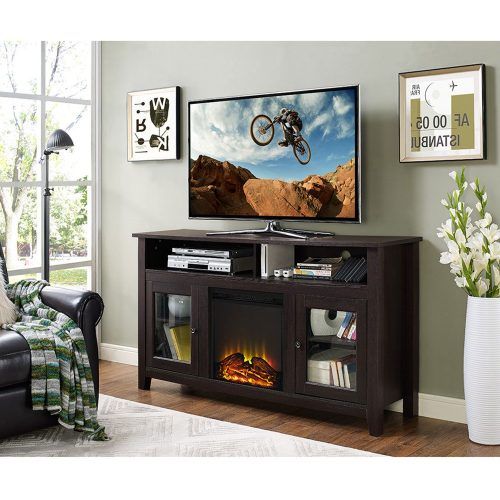 Wood Highboy Fireplace Tv Stands (Photo 20 of 20)
