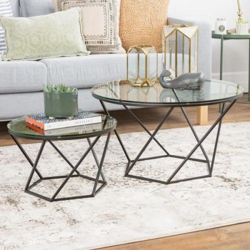 2-Piece Modern Nesting Coffee Tables (Photo 11 of 20)