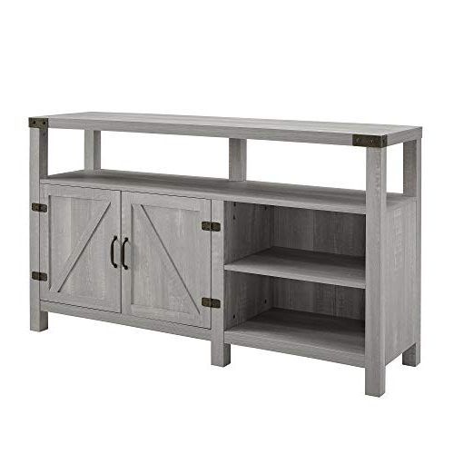 Walker Edison Farmhouse Tv Stands With Storage Cabinet Doors And Shelves (Photo 12 of 20)