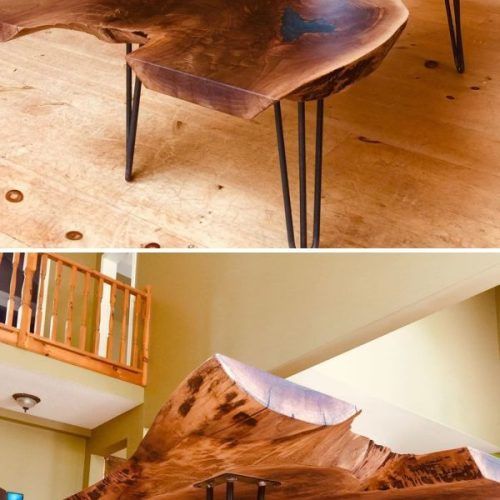 Rustic Walnut Wood Coffee Tables (Photo 8 of 20)