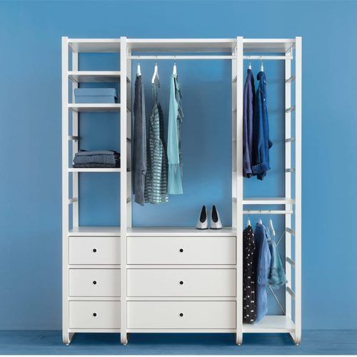 3 Shelving Towers Wardrobes (Photo 9 of 20)