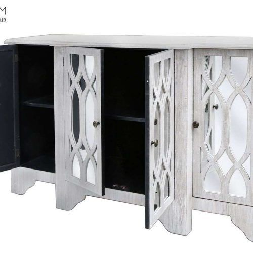 White Mirrored Sideboards (Photo 12 of 20)