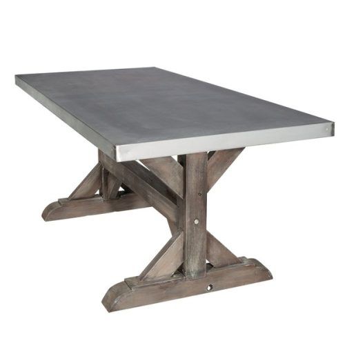 Magnolia Home Taper Turned Bench Gathering Tables With Zinc Top (Photo 11 of 20)