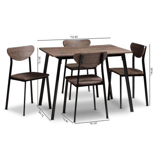 Wiggs 5 Piece Dining Sets (Photo 5 of 20)