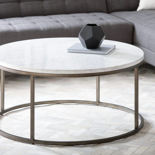 2 Tone Grey And White Marble Coffee Tables (Photo 14 of 20)