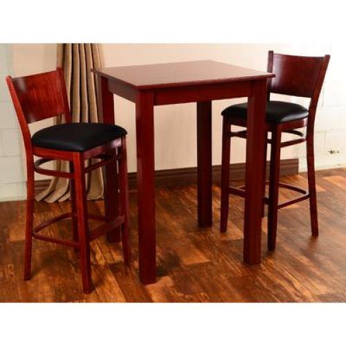 Biggs 5 Piece Counter Height Solid Wood Dining Sets (Set Of 5) (Photo 16 of 20)