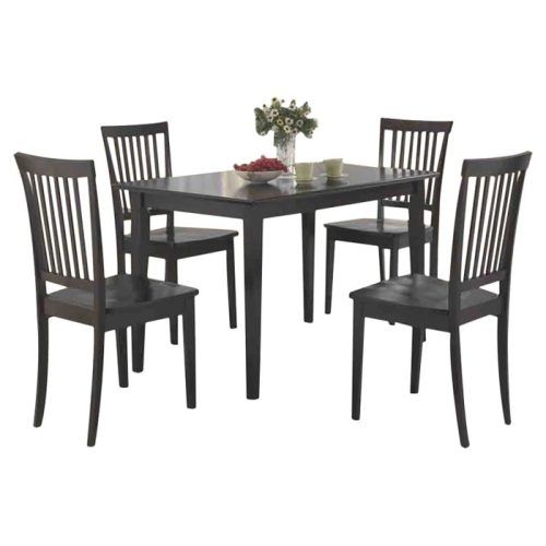 Candice Ii 5 Piece Round Dining Sets With Slat Back Side Chairs (Photo 4 of 16)