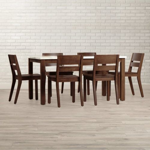 Candice Ii 7 Piece Extension Rectangular Dining Sets With Slat Back Side Chairs (Photo 2 of 20)