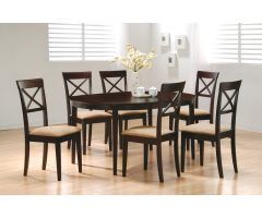 2024 Latest Crawford 7 Piece Rectangle Dining Sets