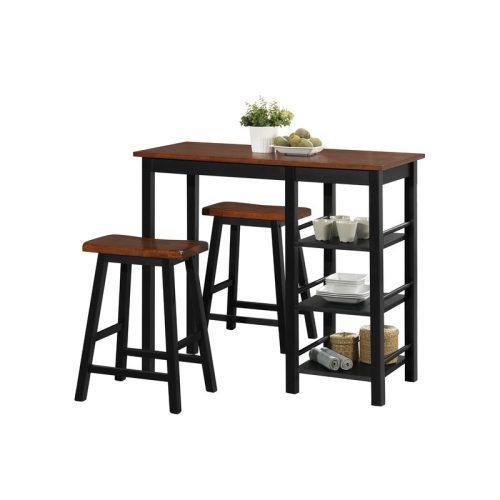 Berrios 3 Piece Counter Height Dining Sets (Photo 3 of 20)