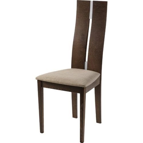 Natural Brown Teak Wood Leather Dining Chairs (Photo 20 of 20)