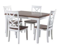The Best Craftsman 5 Piece Round Dining Sets with Side Chairs