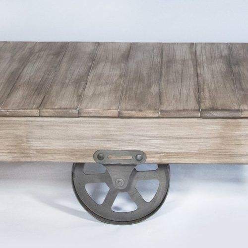 Natural Wheel Coffee Tables (Photo 17 of 20)