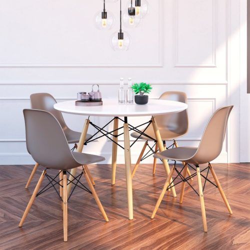 Goodman 5 Piece Solid Wood Dining Sets (Set Of 5) (Photo 10 of 20)