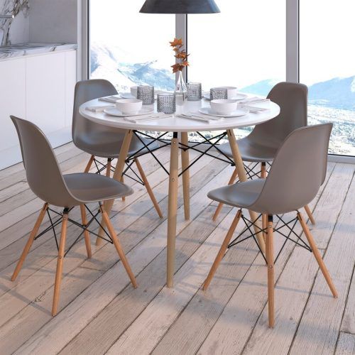 Goodman 5 Piece Solid Wood Dining Sets (Set Of 5) (Photo 11 of 20)