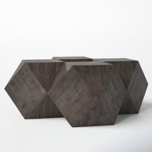Geometric Block Solid Coffee Tables (Photo 4 of 20)