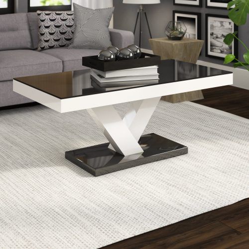 Stack Hi-Gloss Wood Coffee Tables (Photo 7 of 20)