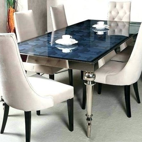 6 Seater Glass Dining Table Sets (Photo 18 of 20)