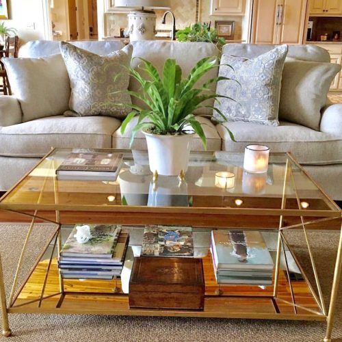 Antiqued Gold Leaf Coffee Tables (Photo 20 of 20)