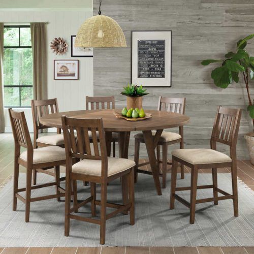 Biggs 5 Piece Counter Height Solid Wood Dining Sets (Set Of 5) (Photo 17 of 20)