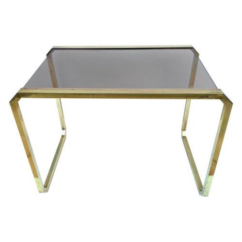 Brass Smoked Glass Cocktail Tables (Photo 14 of 20)