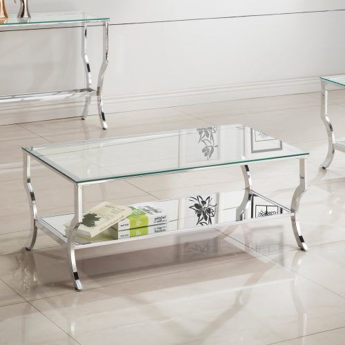 Coaster Company Silver Glass Coffee Tables (Photo 4 of 20)