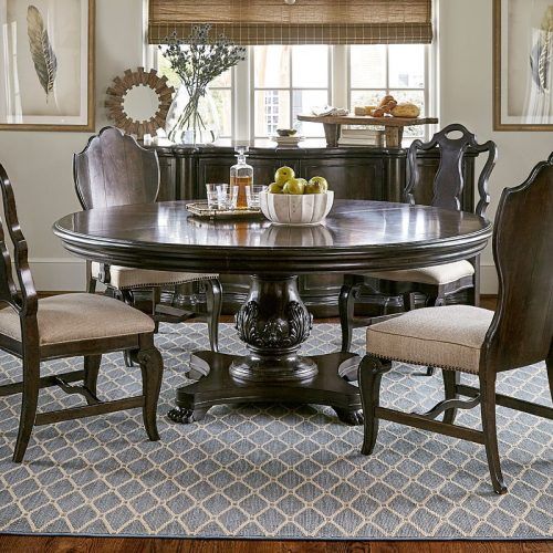 Valencia 5 Piece 60 Inch Round Dining Sets (Photo 10 of 20)