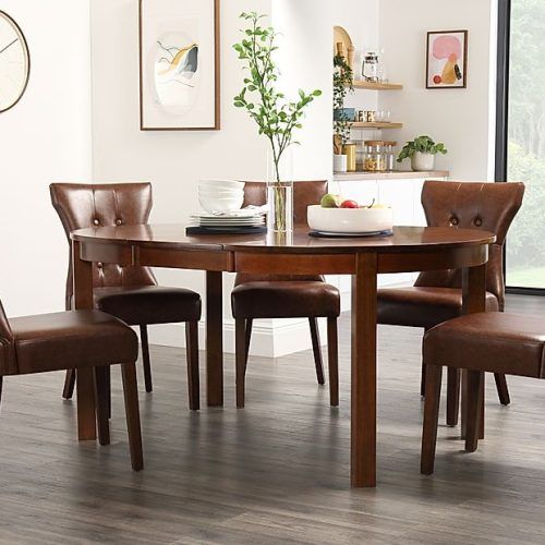 Dark Brown Round Dining Tables (Photo 13 of 20)