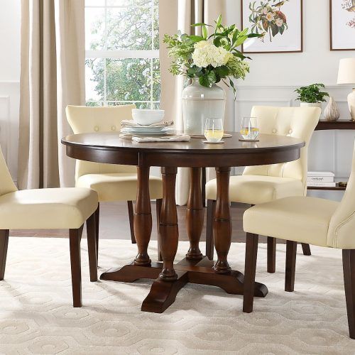 Dark Brown Round Dining Tables (Photo 9 of 20)