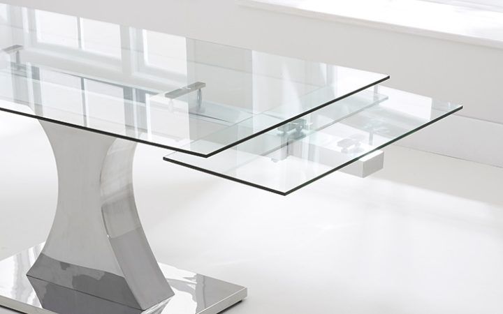 20 Collection of Extending Glass Dining Tables