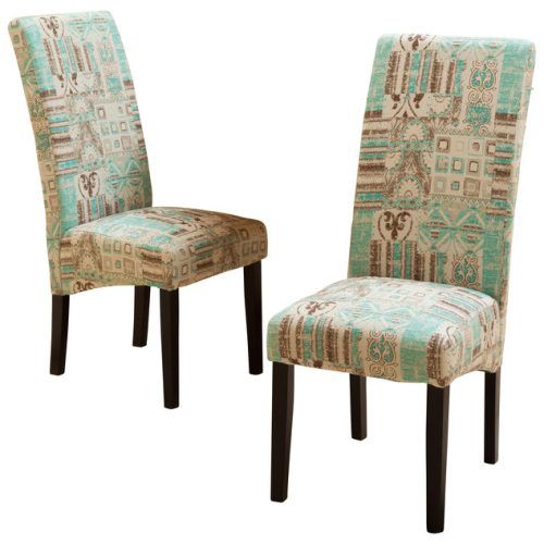 Fabric Covered Dining Chairs (Photo 2 of 20)
