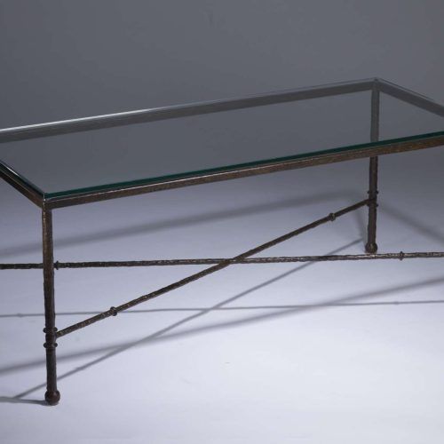 Glass And Black Metal Coffee Table (Photo 15 of 20)