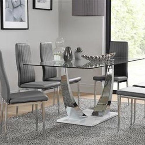 Glass And Chrome Dining Tables And Chairs (Photo 6 of 20)