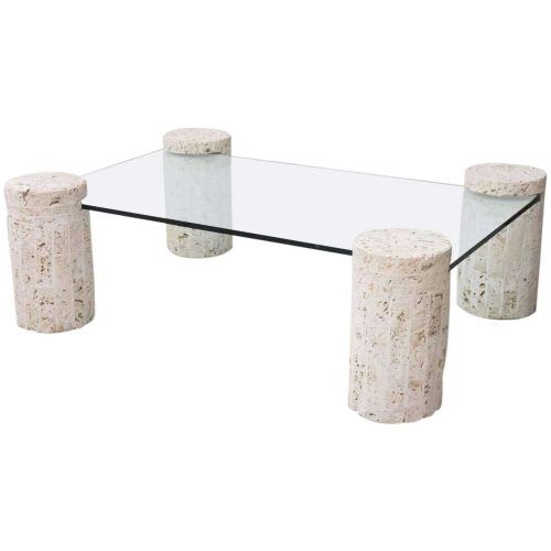 Glass And Stone Coffee Table (Photo 15 of 20)
