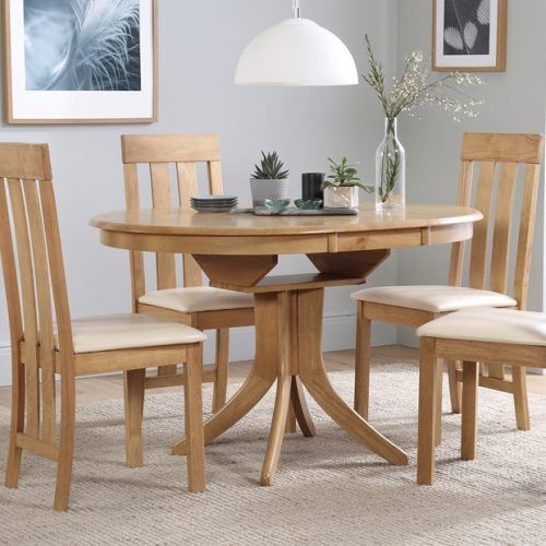 Oak Extending Dining Tables And 4 Chairs (Photo 18 of 20)