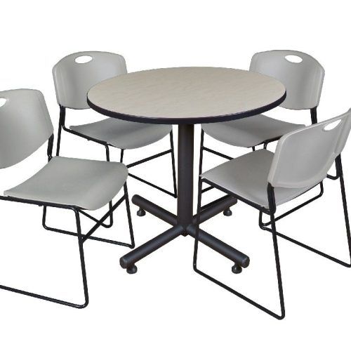 Round Breakroom Tables And Chair Set (Photo 9 of 20)