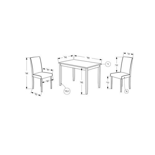 Baillie 3 Piece Dining Sets (Photo 11 of 20)