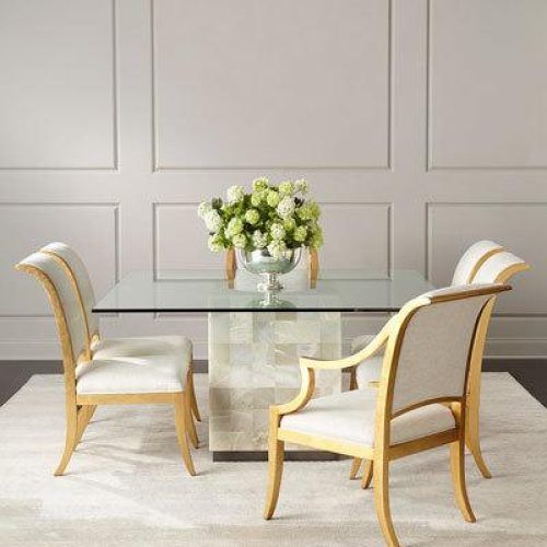 Laurent 7 Piece Rectangle Dining Sets With Wood And Host Chairs (Photo 10 of 20)