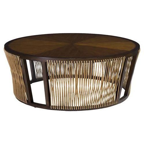 Light Natural Drum Coffee Tables (Photo 3 of 20)