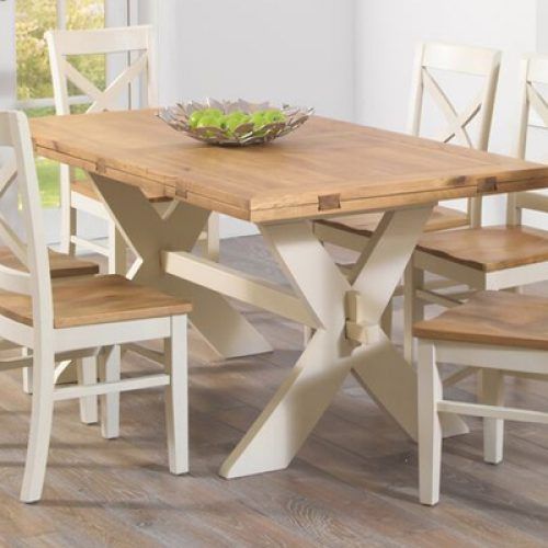 Cream And Oak Dining Tables (Photo 7 of 20)