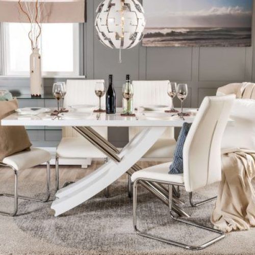 White Dining Tables With 6 Chairs (Photo 19 of 20)