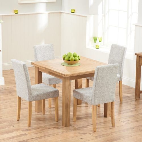 Oak Dining Tables And Fabric Chairs (Photo 12 of 20)