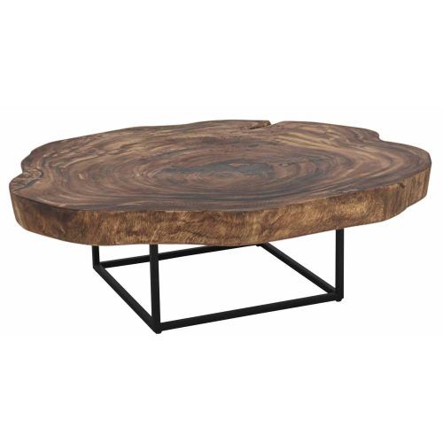 Oak Wood And Metal Legs Coffee Tables (Photo 8 of 20)