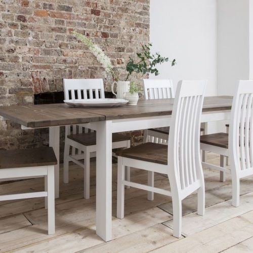 Pine Wood White Dining Chairs (Photo 4 of 20)