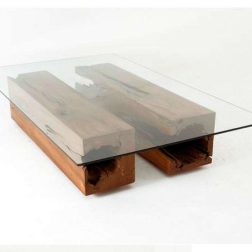 Reclaimed Wood And Glass Coffee Tables (Photo 1 of 20)