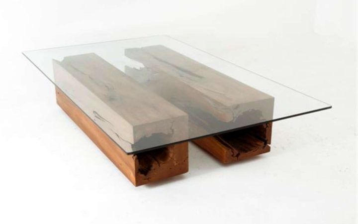  Best 20+ of Reclaimed Wood and Glass Coffee Tables
