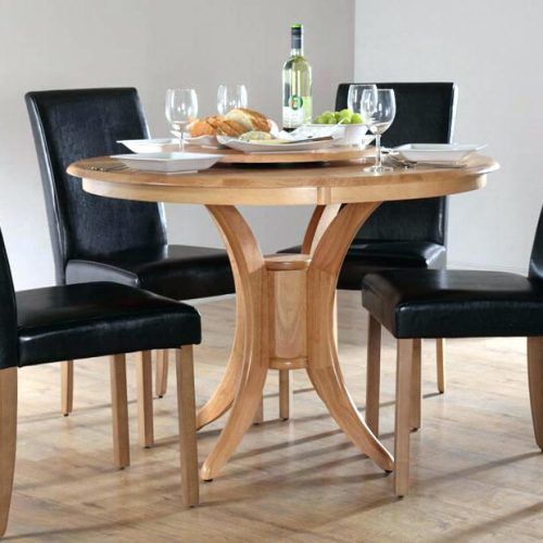 Round Black Glass Dining Tables And 4 Chairs (Photo 8 of 20)