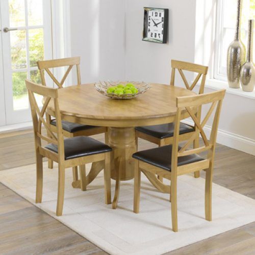 Round Oak Dining Tables And Chairs (Photo 2 of 20)