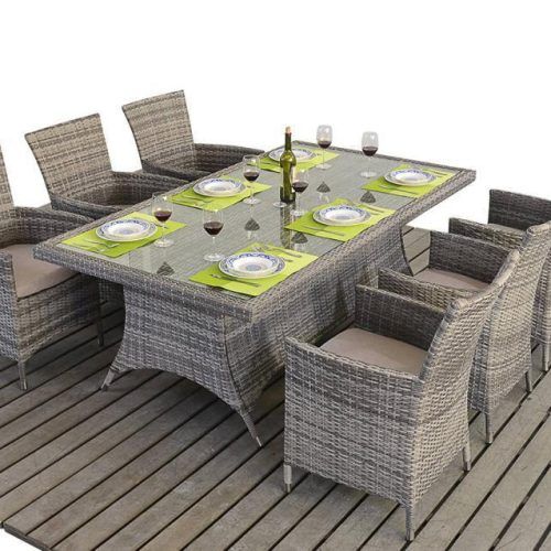 Rattan Dining Tables And Chairs (Photo 3 of 20)